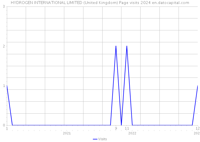 HYDROGEN INTERNATIONAL LIMITED (United Kingdom) Page visits 2024 