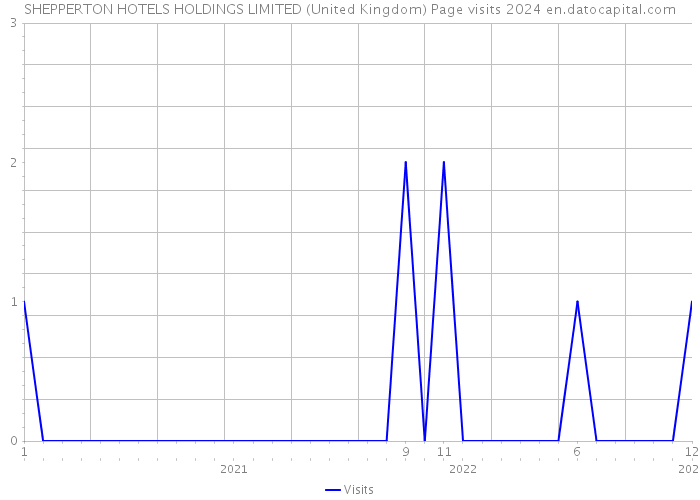 SHEPPERTON HOTELS HOLDINGS LIMITED (United Kingdom) Page visits 2024 