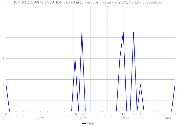 HOXTIN SECURITY SOLUTION LTD (United Kingdom) Page visits 2024 