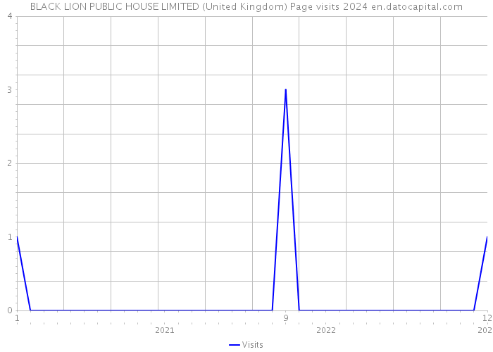 BLACK LION PUBLIC HOUSE LIMITED (United Kingdom) Page visits 2024 