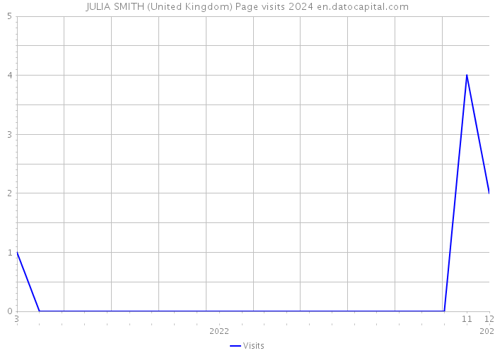 JULIA SMITH (United Kingdom) Page visits 2024 