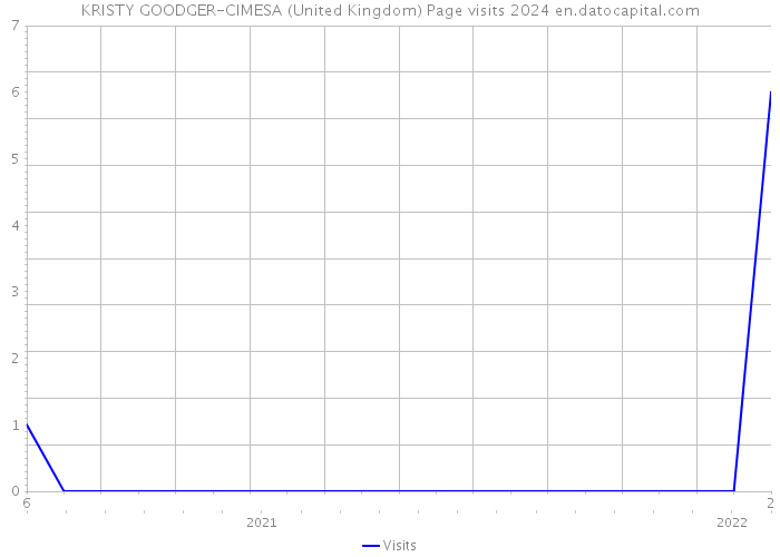 KRISTY GOODGER-CIMESA (United Kingdom) Page visits 2024 