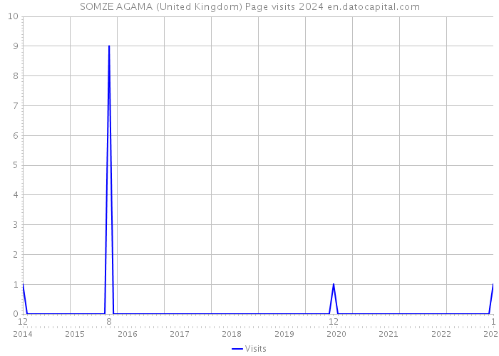SOMZE AGAMA (United Kingdom) Page visits 2024 
