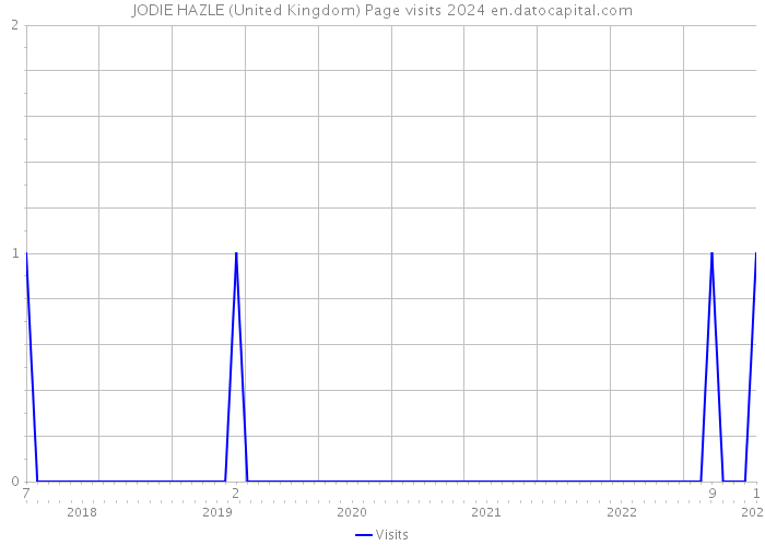 JODIE HAZLE (United Kingdom) Page visits 2024 