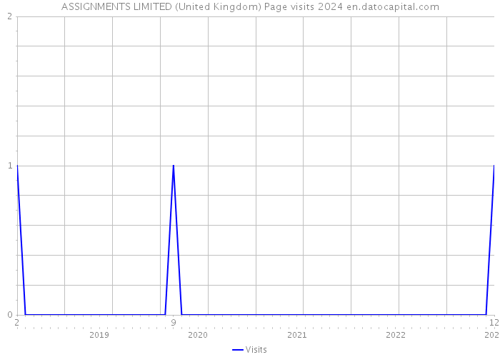 ASSIGNMENTS LIMITED (United Kingdom) Page visits 2024 