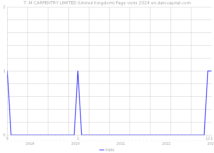 T. M CARPENTRY LIMITED (United Kingdom) Page visits 2024 