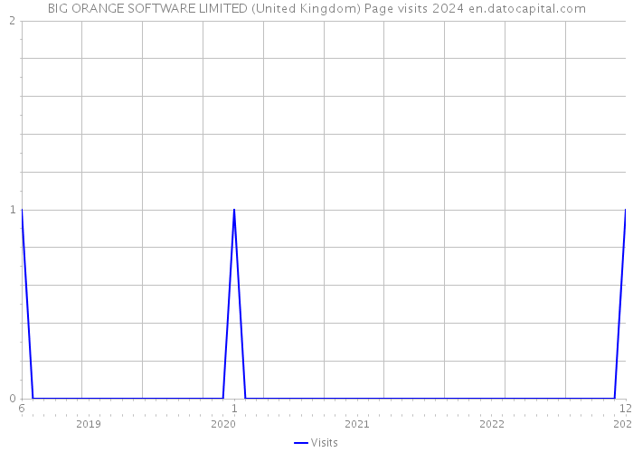 BIG ORANGE SOFTWARE LIMITED (United Kingdom) Page visits 2024 