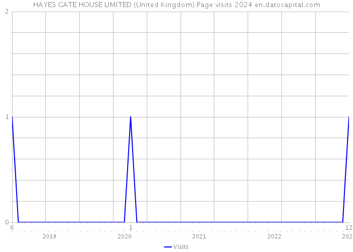 HAYES GATE HOUSE LIMITED (United Kingdom) Page visits 2024 
