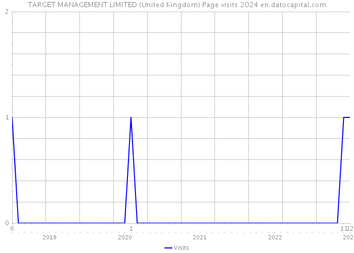 TARGET MANAGEMENT LIMITED (United Kingdom) Page visits 2024 