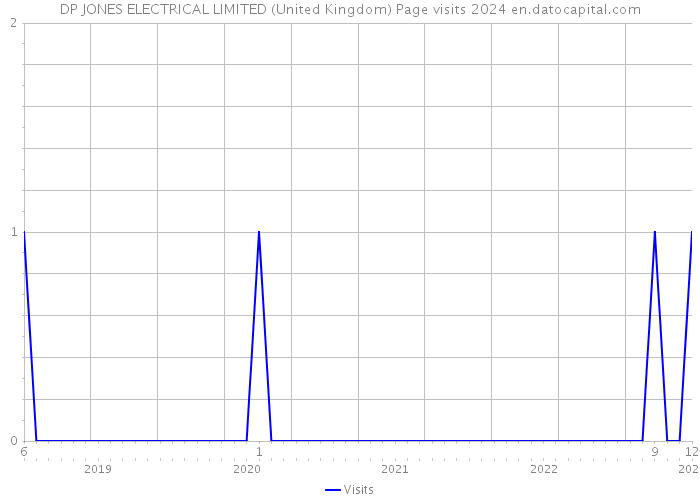 DP JONES ELECTRICAL LIMITED (United Kingdom) Page visits 2024 