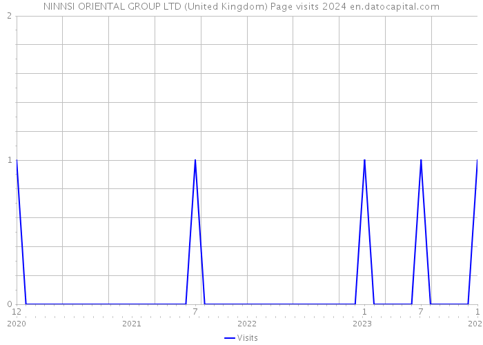 NINNSI ORIENTAL GROUP LTD (United Kingdom) Page visits 2024 