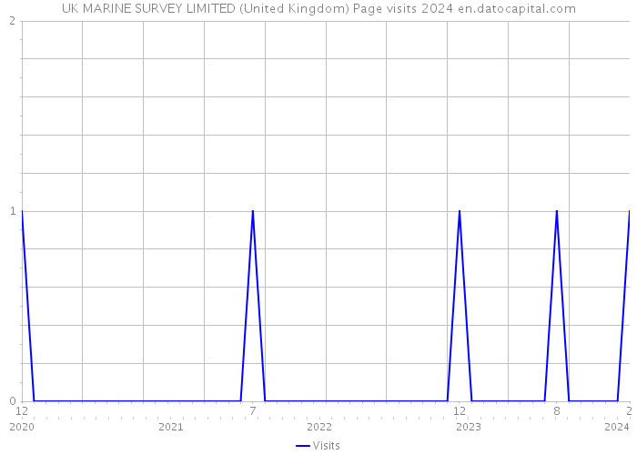 UK MARINE SURVEY LIMITED (United Kingdom) Page visits 2024 