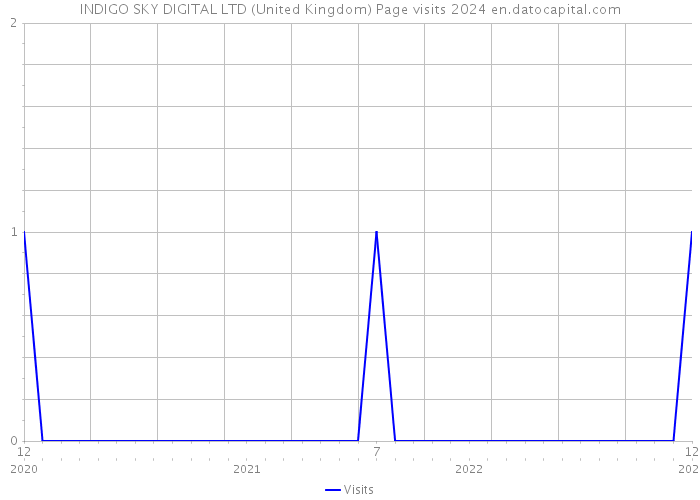 INDIGO SKY DIGITAL LTD (United Kingdom) Page visits 2024 