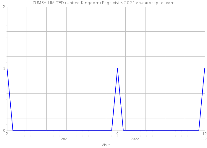 ZUMBA LIMITED (United Kingdom) Page visits 2024 