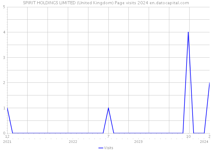 SPIRIT HOLDINGS LIMITED (United Kingdom) Page visits 2024 