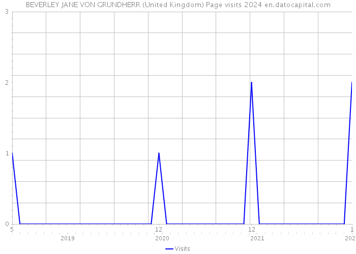 BEVERLEY JANE VON GRUNDHERR (United Kingdom) Page visits 2024 