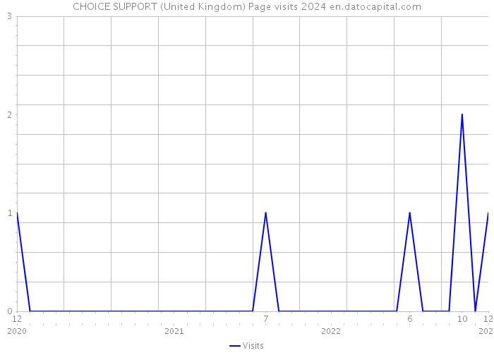 CHOICE SUPPORT (United Kingdom) Page visits 2024 