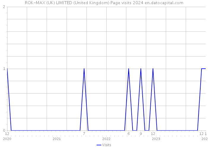 ROK-MAX (UK) LIMITED (United Kingdom) Page visits 2024 
