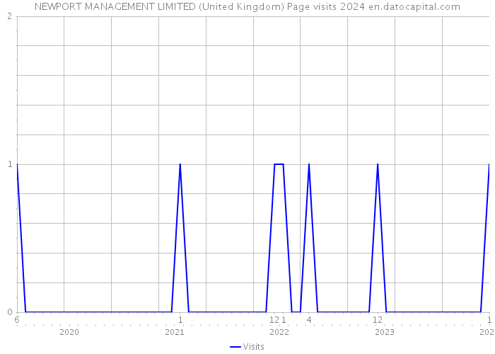 NEWPORT MANAGEMENT LIMITED (United Kingdom) Page visits 2024 
