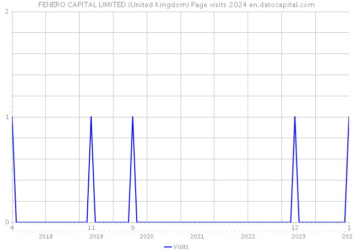 FENERO CAPITAL LIMITED (United Kingdom) Page visits 2024 
