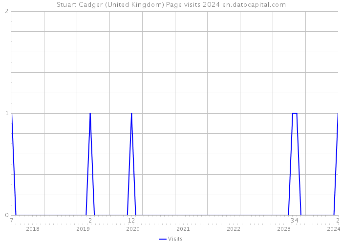 Stuart Cadger (United Kingdom) Page visits 2024 