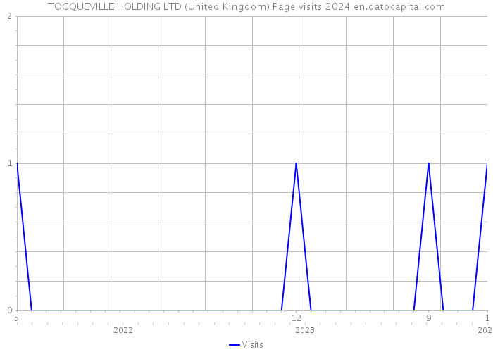 TOCQUEVILLE HOLDING LTD (United Kingdom) Page visits 2024 
