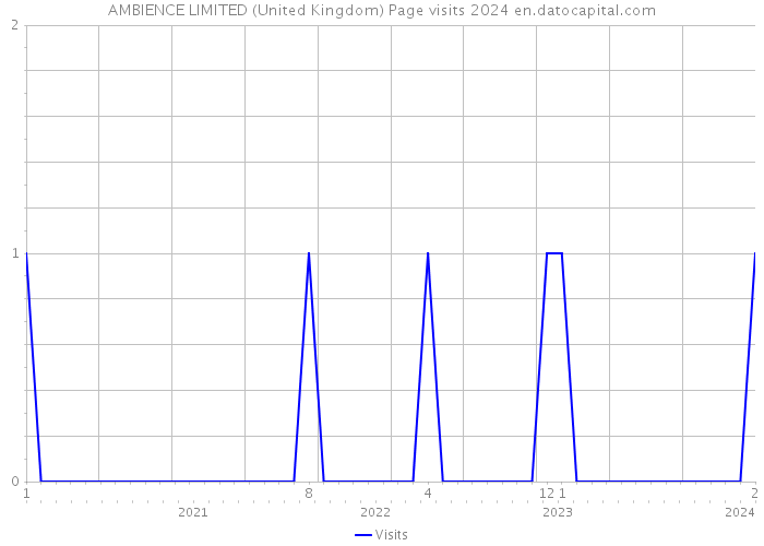 AMBIENCE LIMITED (United Kingdom) Page visits 2024 