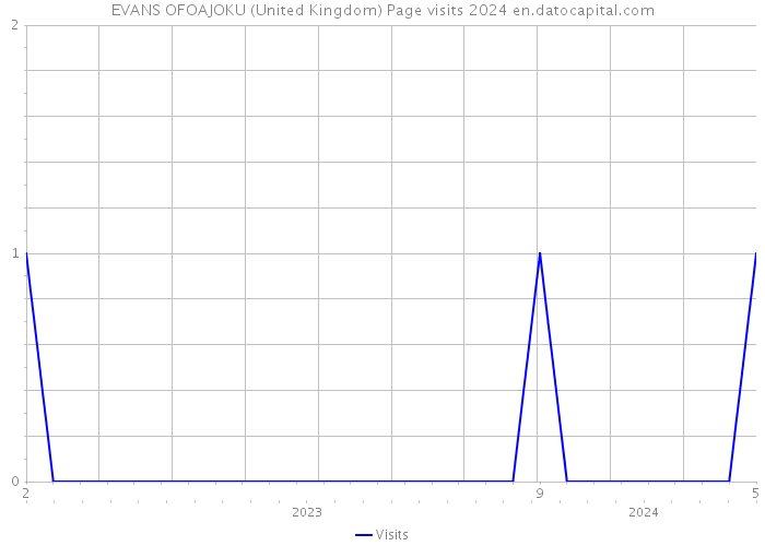EVANS OFOAJOKU (United Kingdom) Page visits 2024 