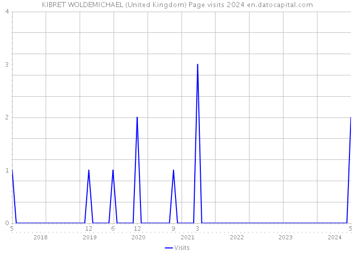 KIBRET WOLDEMICHAEL (United Kingdom) Page visits 2024 