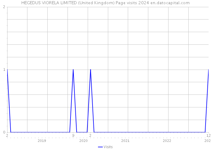 HEGEDUS VIORELA LIMITED (United Kingdom) Page visits 2024 