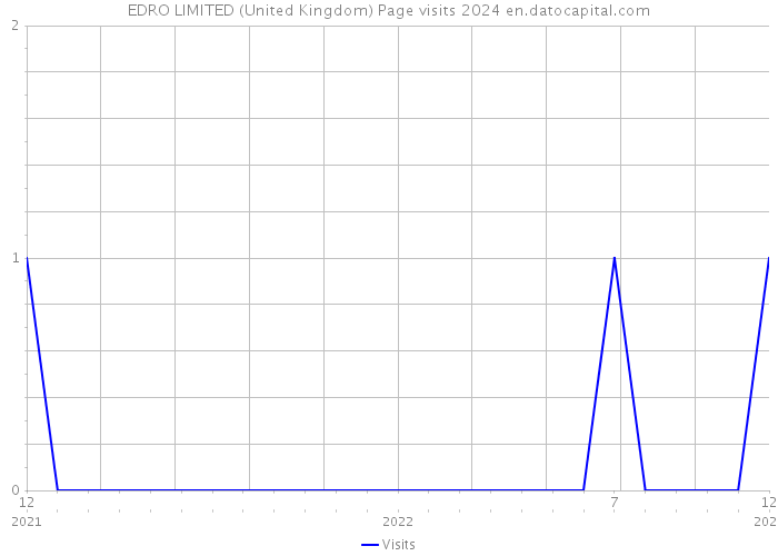 EDRO LIMITED (United Kingdom) Page visits 2024 
