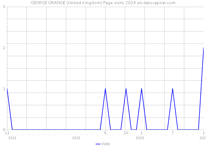 GEORGE ORANGE (United Kingdom) Page visits 2024 