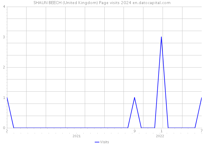 SHAUN BEECH (United Kingdom) Page visits 2024 