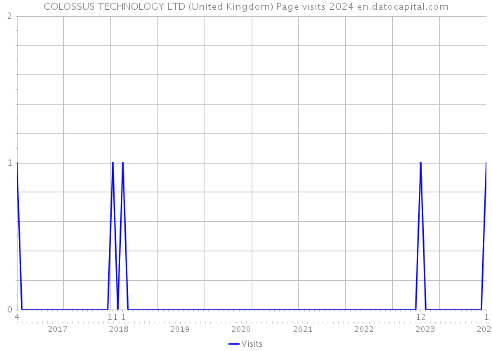 COLOSSUS TECHNOLOGY LTD (United Kingdom) Page visits 2024 
