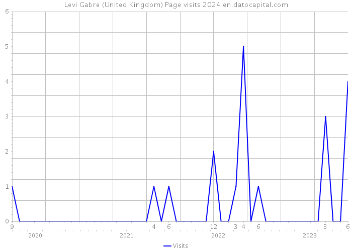 Levi Gabre (United Kingdom) Page visits 2024 