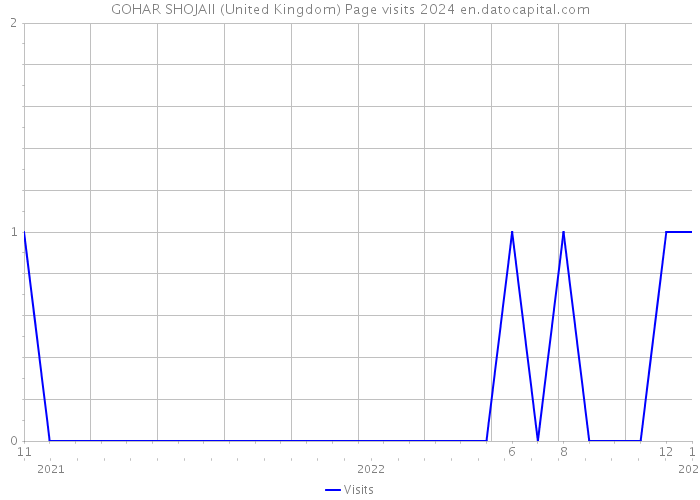 GOHAR SHOJAII (United Kingdom) Page visits 2024 