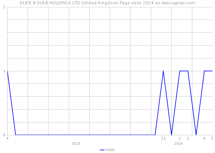 DUKE & DUKE HOLDINGS LTD (United Kingdom) Page visits 2024 