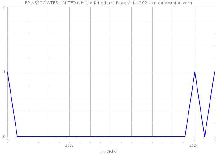 BP ASSOCIATES LIMITED (United Kingdom) Page visits 2024 