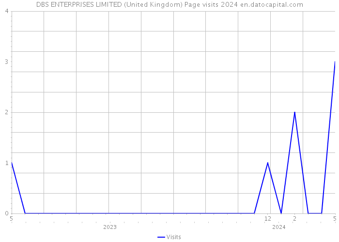 DBS ENTERPRISES LIMITED (United Kingdom) Page visits 2024 