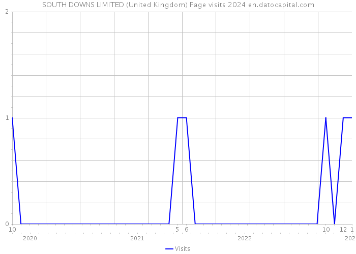 SOUTH DOWNS LIMITED (United Kingdom) Page visits 2024 