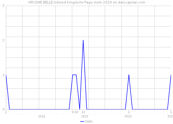 VIRGINIE BELLE (United Kingdom) Page visits 2024 