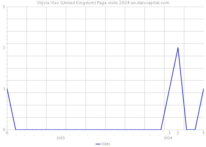 Vitjola Viso (United Kingdom) Page visits 2024 