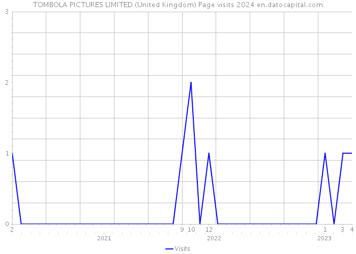 TOMBOLA PICTURES LIMITED (United Kingdom) Page visits 2024 