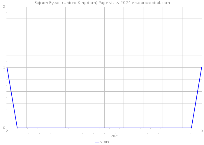 Bajram Bytyqi (United Kingdom) Page visits 2024 