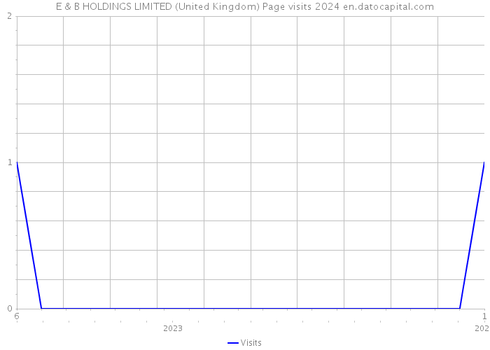 E & B HOLDINGS LIMITED (United Kingdom) Page visits 2024 