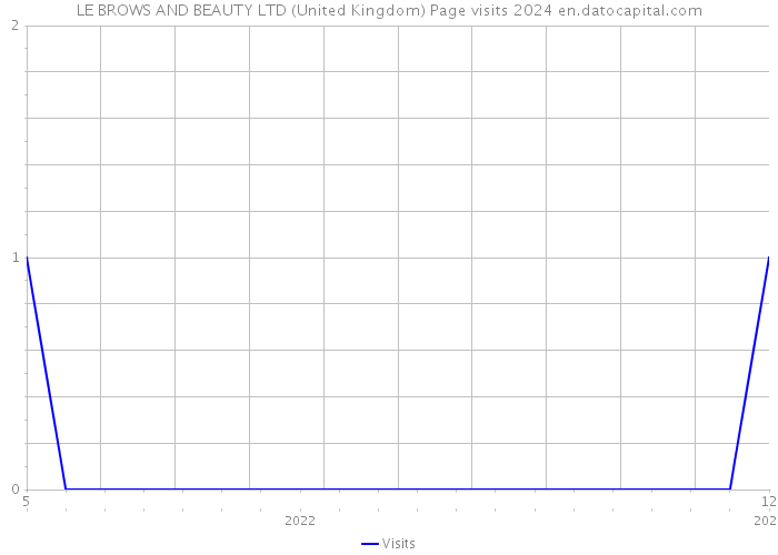 LE BROWS AND BEAUTY LTD (United Kingdom) Page visits 2024 