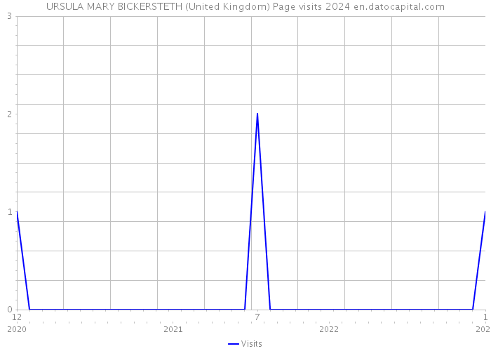 URSULA MARY BICKERSTETH (United Kingdom) Page visits 2024 