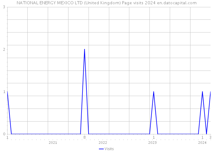 NATIONAL ENERGY MEXICO LTD (United Kingdom) Page visits 2024 