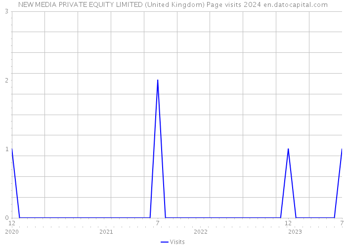 NEW MEDIA PRIVATE EQUITY LIMITED (United Kingdom) Page visits 2024 