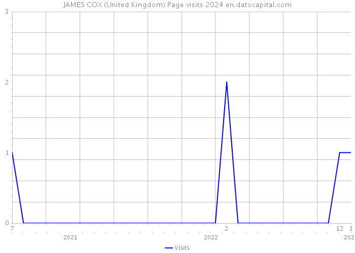 JAMES COX (United Kingdom) Page visits 2024 